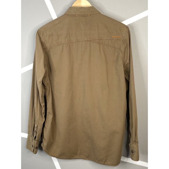 Ariat Rebar Washed Twill Long Sleeve Work Shirt Women’s Large Brown - Picture 3 of 16
